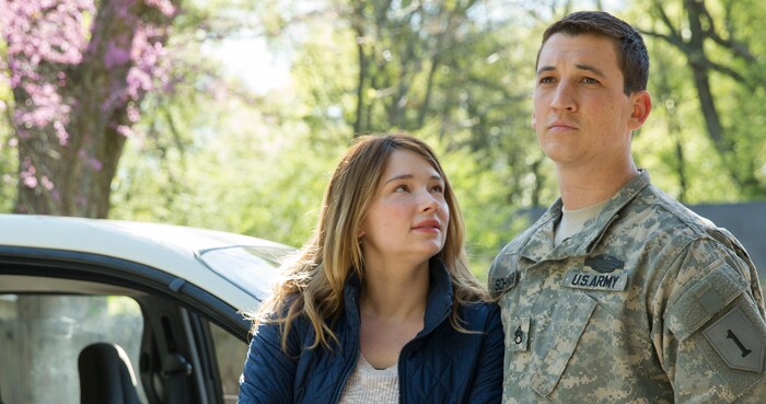 (Francois Duhamel  |  Universal Pictures) Adam Schumann (Miles Teller, right) comes home from Iraq to his wife, Saskia (Haley Bennett), in the drama "Thank You For Your Service." The movie opens in theaters nationwide on Oct. 27.