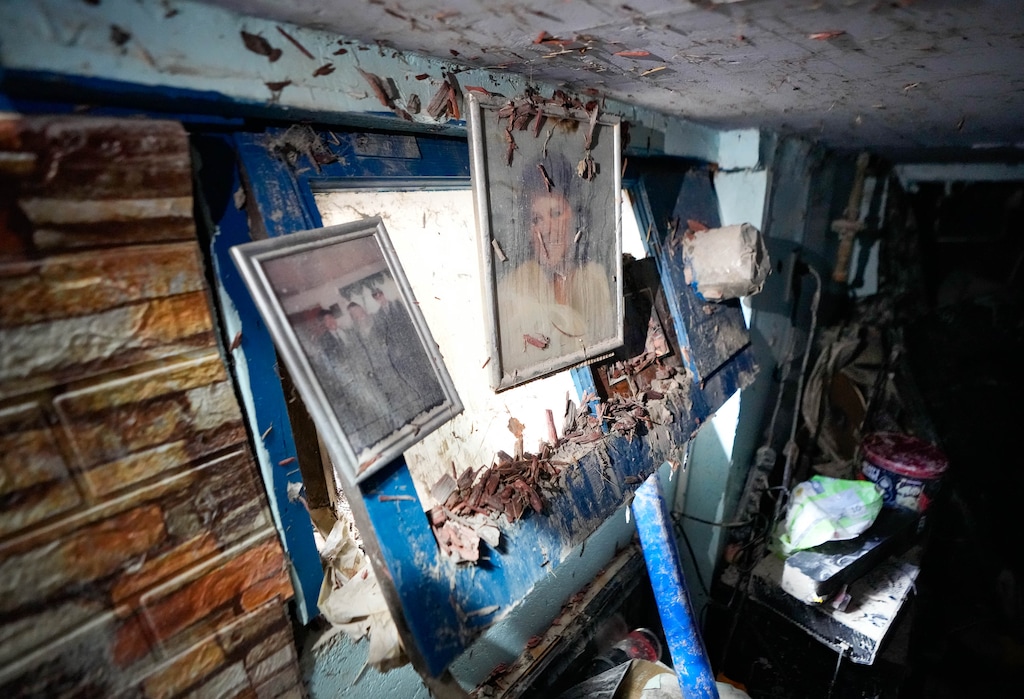 (Francisco Kjolseth | The Salt Lake Tribune) The room belonging to Austin Shavanaux shows extensive water damage as flooding from a water main break filled to the ceiling in the Poplar Grove neighborhood of Salt Lake City, Thursday, Aug. 20, 2026.