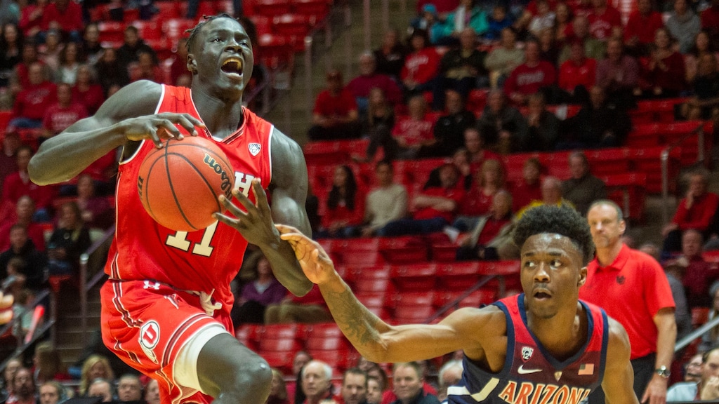 (Rick Egan | The Salt Lake Tribune)  Utah forward Both Gach (11), pictured in a game against Arizona at the Jon M. Huntsman Center last season, scored 18 points in Utah's 80-66 victory over Ohio in the consolation bracket of the Myrtle Beach Invitational at Conway, S.C., on Friday, Nov. 23, 2019.