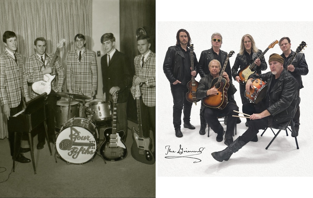 (The Grimm) Utah band The Four Fifths pictured during their heyday in 1960s and The Grimm reunited in the 2000s.