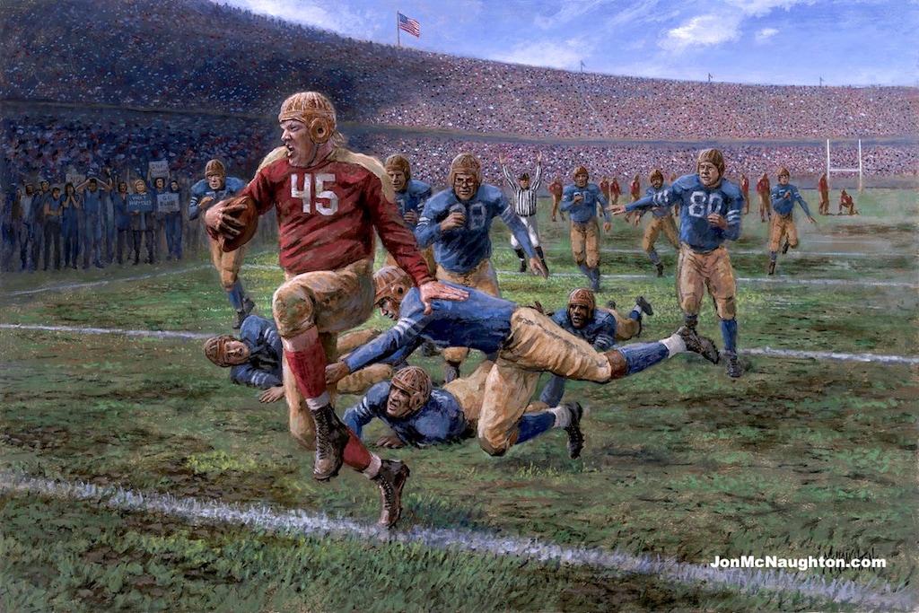 (Photo courtesy Jon McNaughton) "All-American Trump."