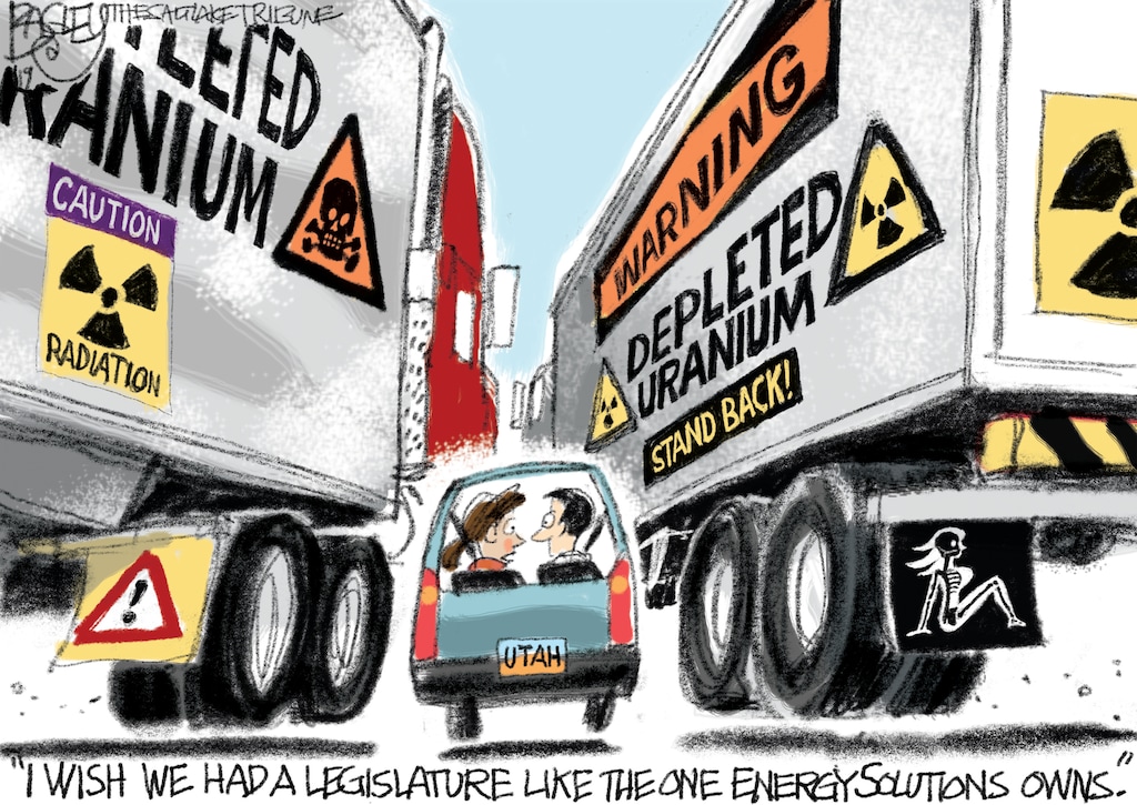 (Pat Bagley | The Salt Lake Tribune) This Pat Bagley cartoon, titled "Utah's Hot Topic," appears in the Feb. 26, 2019, edition of The Salt Lake Tribune.