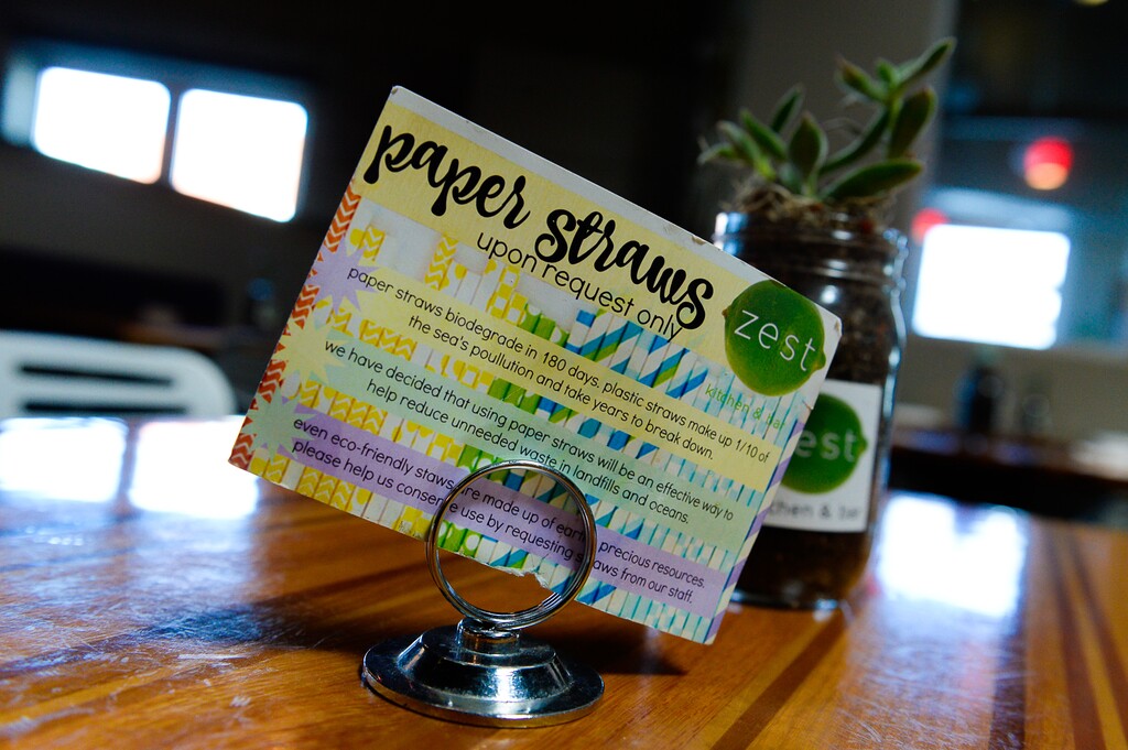 (Francisco Kjolseth | The Salt Lake Tribune) Zest in downtown Salt Lake stopped using plastic straws about two years ago.