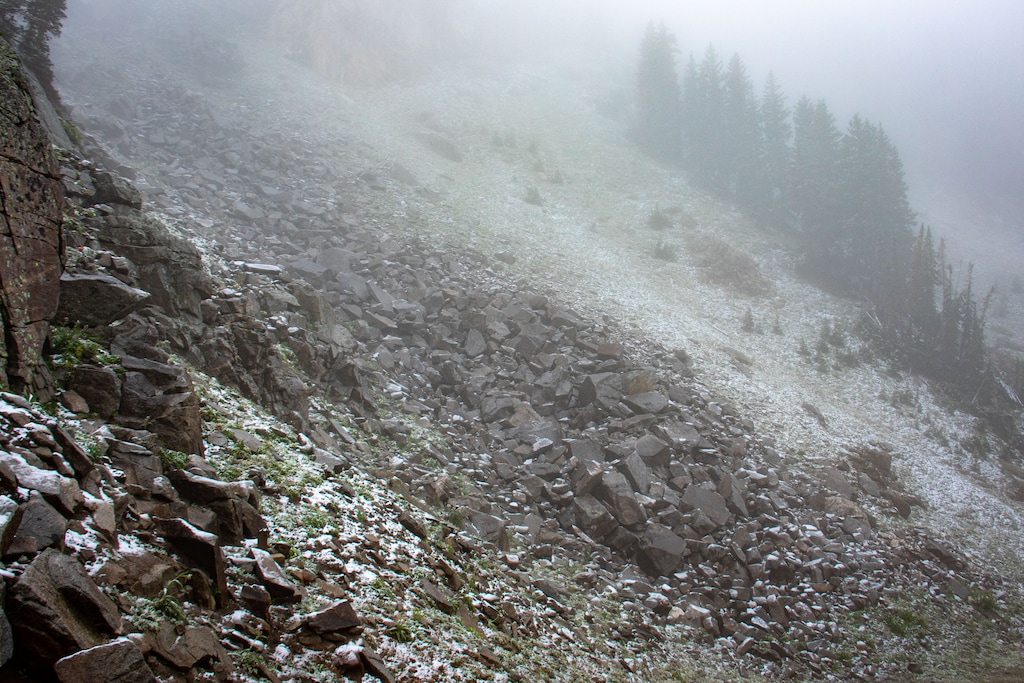 (Solitude Mountain Resort) A Labor Day storm brought Utah ski resorts their first snow of the season on Monday, Sept. 4, 2023.