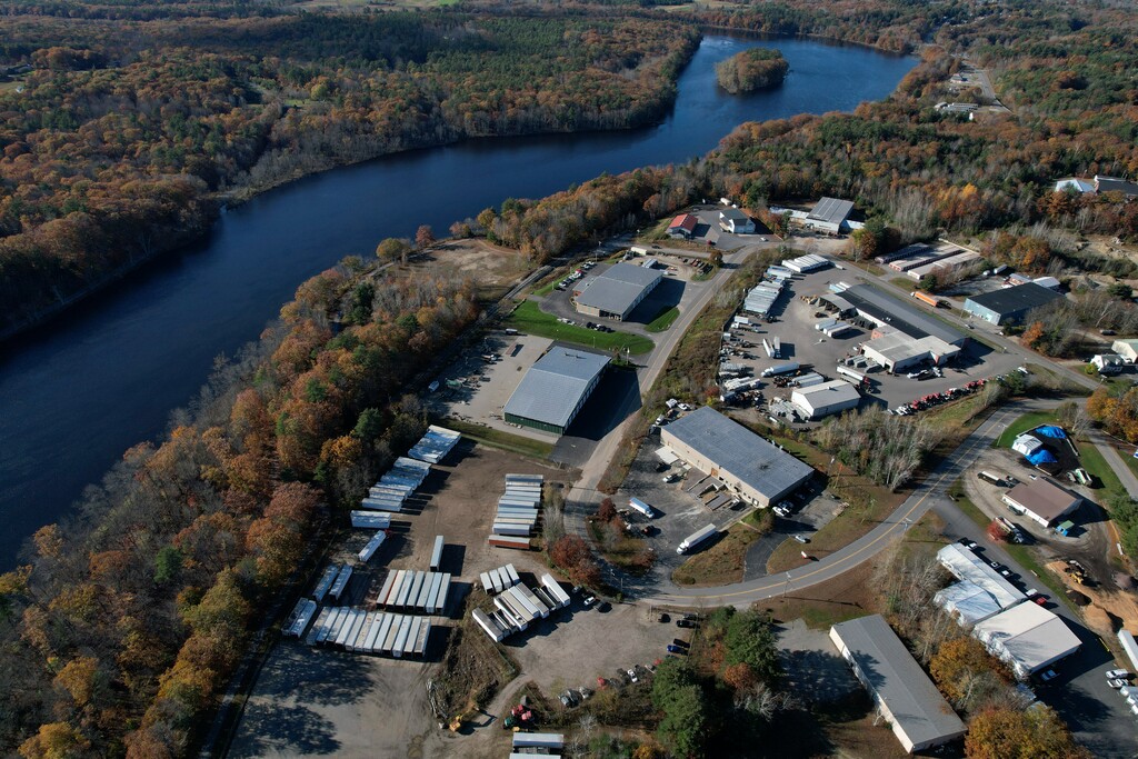 The Maine Recycling Corporation in Lisbon, Maine is shown, on Tuesday, Oct. 31, 2023. Authorities found the Army reservist, Robert Card, dead from a self-inflicted gun shot wound on Oct. 27 at the recycling center near the Androscoggin River. On Wednesday, Oct. 25, Card had opened fire in a bowling alley and then at a bar in Lewiston, Maine, killing 18 people. (AP Photo/Jessie Wardarski)