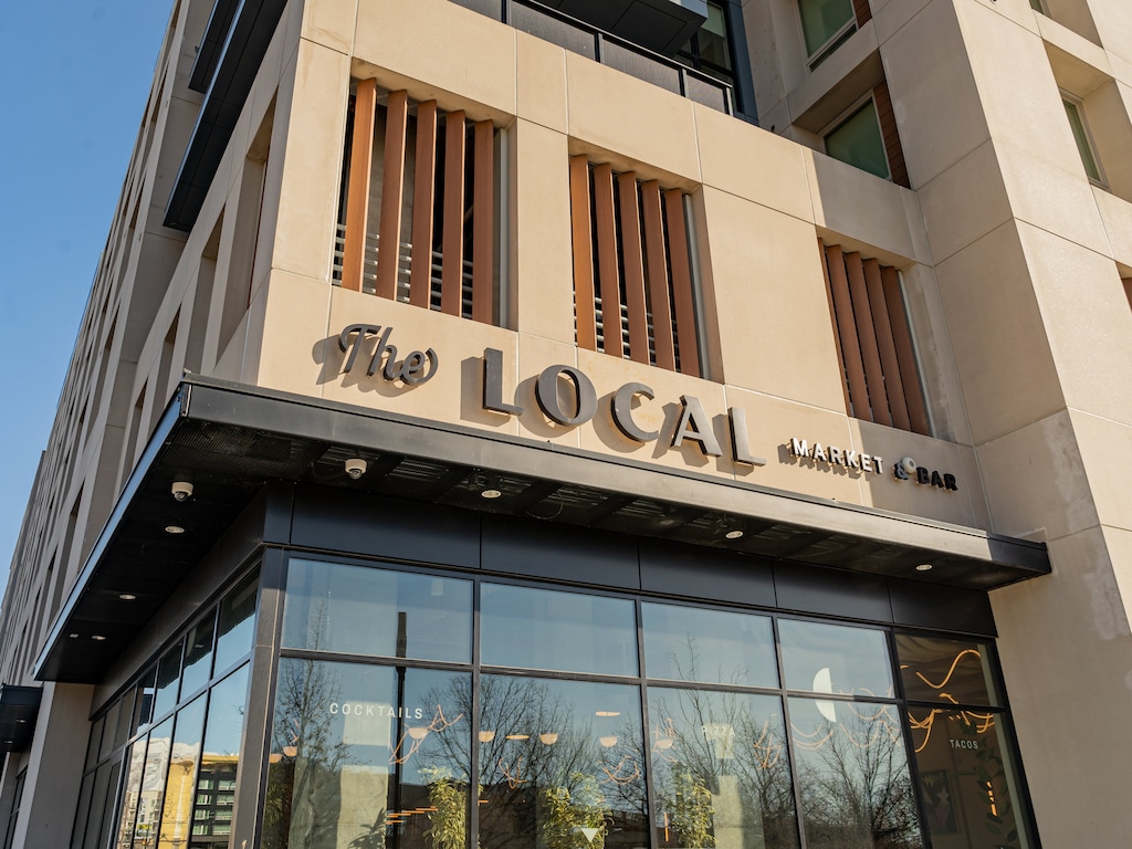 (Stuart Melling  |  Gastronomic SLC) The exterior of The Local Market + Bar, a new food hall at 310 E. 400 South, Salt Lake City, expected to open in spring 2023.