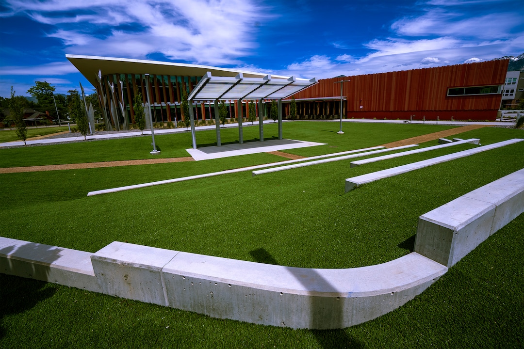 (Rick Egan | The Salt Lake Tribune)  The Grand Opening for the new Granite Library on 3300 South, is scheduled to for July. Thursday, June 2, 2022.