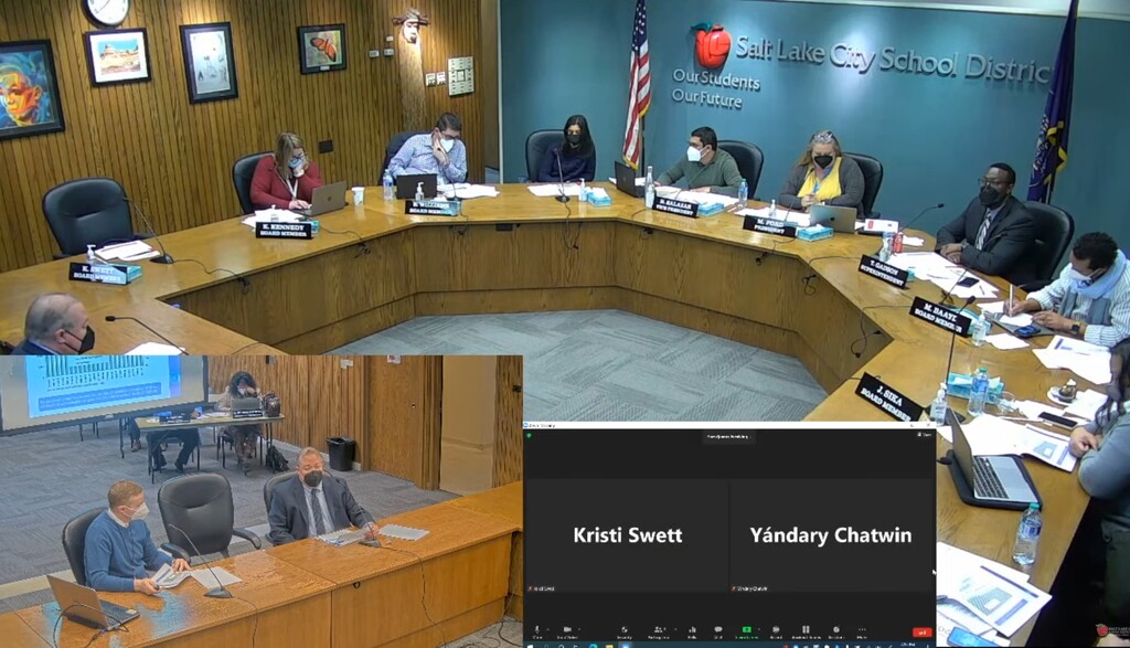 A meeting of the Salt Lake City School Board, January 18, 2022