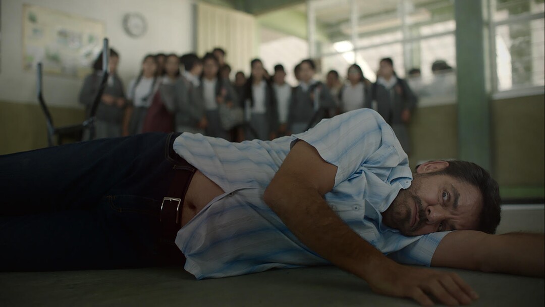 (Mateo Londono  |  Sundance Institute) Eugenio Derbez plays a frustrated teacher in a Mexican border town, in writer-director Christopher Zalla's "Radical," an official selection of the Premieres program at the 2023 Sundance Film Festival.