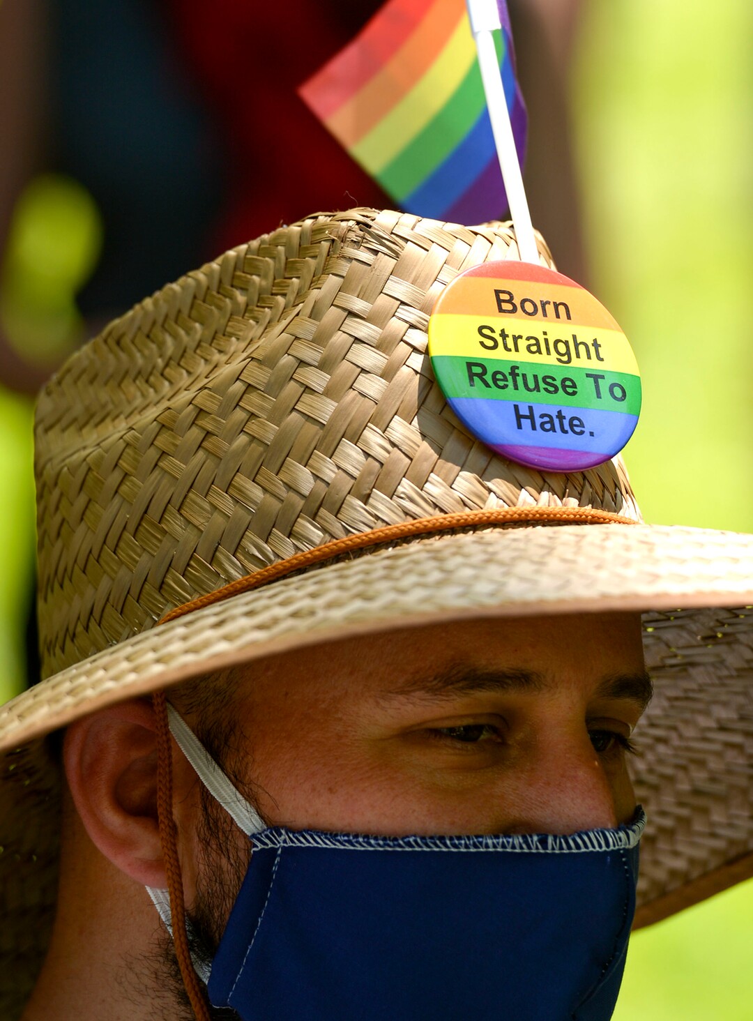 (Leah Hogsten  |  The Salt Lake Tribune) Over 1,000 Pride for Black Lives Matter supporters rallied at Liberty Park, Sunday, June 14, 2020 for over three hours before marching throughout Salt Lake City to join the Las Vidas Negras Importan Rally at Washington Square.