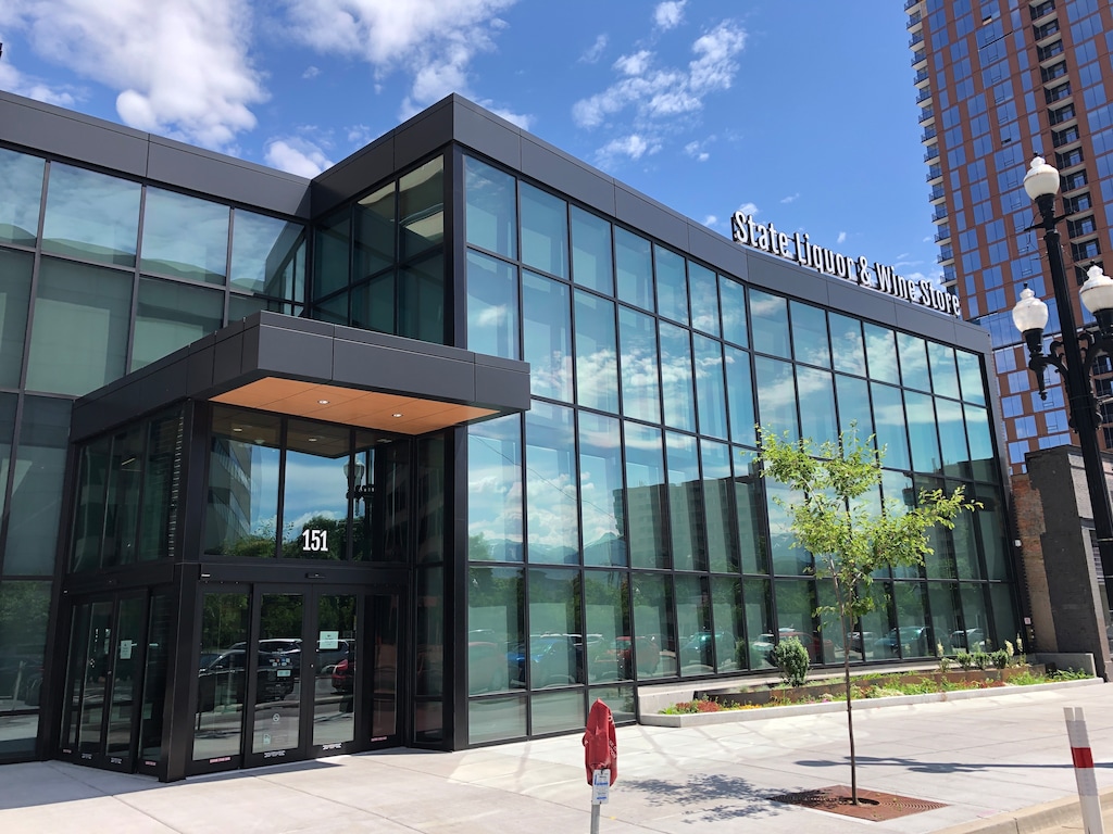 (Kolbie Peterson | The Salt Lake Tribune) The new downtown liquor store is shown at 151 E. 300 South, on Sunday, June 2, 2024.