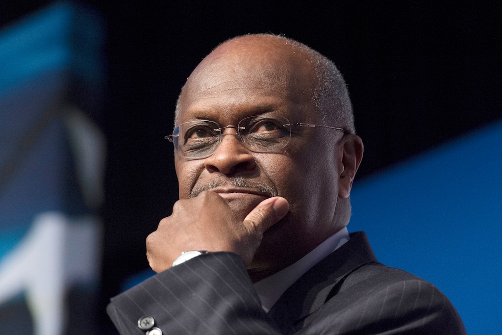 (Molly Riley | AP file photo) In this June 20, 2014, file photo, Herman Cain, CEO, The New Voice, speaks during Faith and Freedom Coalition's Road to Majority event in Washington.  President Donald Trump said Wednesday, April 10, 2019, that Cain is a "wonderful man," but it will be up to him to decide whether to go forward with a nomination to the Federal Reserve's seven-member board.