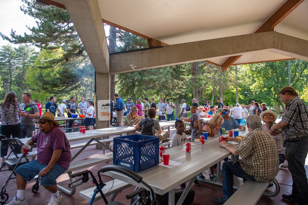 (Rachel Molenda  |  The Salt Lake Tribune) Candidates and constituents attend a candidate meet-and-greet held by Crossroads Urban Center at Liberty Park in Salt Lake City on Wednesday, June 12, 2018.
