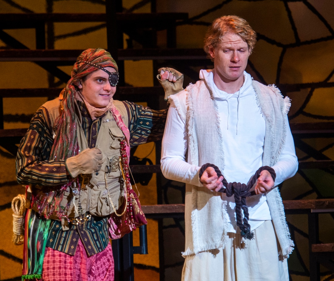 (Rick Egan  |  The Salt Lake Tribune)   Actors walk through a technical rehearsal for Joseph and the Amazing Technicolor Dreamcoat, at the Shakespeare Festival in Cedar City, Wednesday, June 19, 2019.