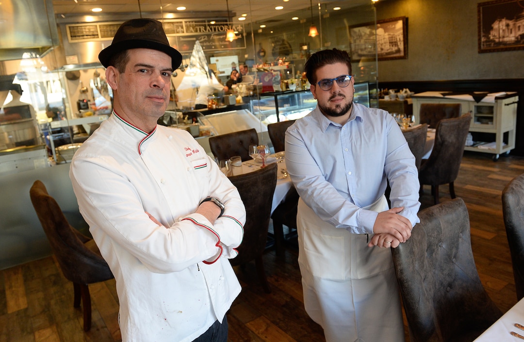 (Francisco Kjolseth  |  The Salt Lake Tribune) Francesco Mirenda, left, and his son Giuseppe have opened La Trattoria di Francesco, in Salt Lake City's 1500 S. 1500 East neighborhood..