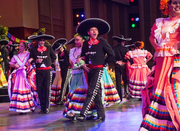 (Rick Egan  |  The Salt Lake Tribune)  Performers rehearse for their performance of “Luz de las Naciones", an annual cultural celebration for Latino youth hosted by the LDS Church, Saturday, Feb. 24, 2018.