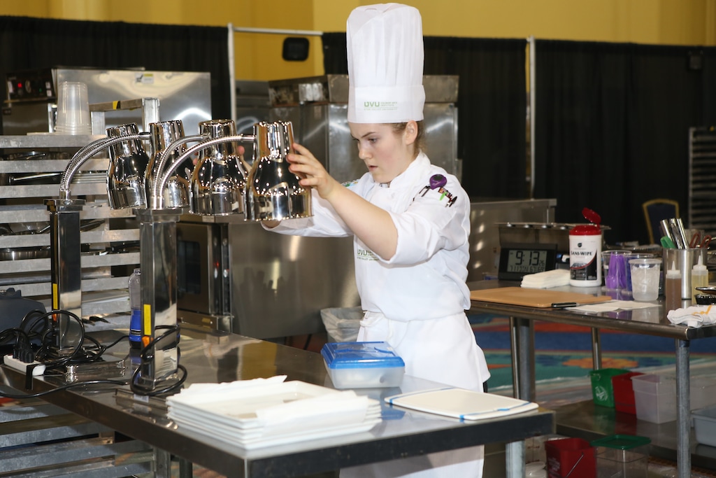 | Courtesy of the American Culinary Federation
Madeline Black, a culinary student from Utah Valley University, competed last week in Orlando, Florida in the American Culinary Federation's Student Chef of the Year competition. She won the title and brought home a second national championship for the Orem university.