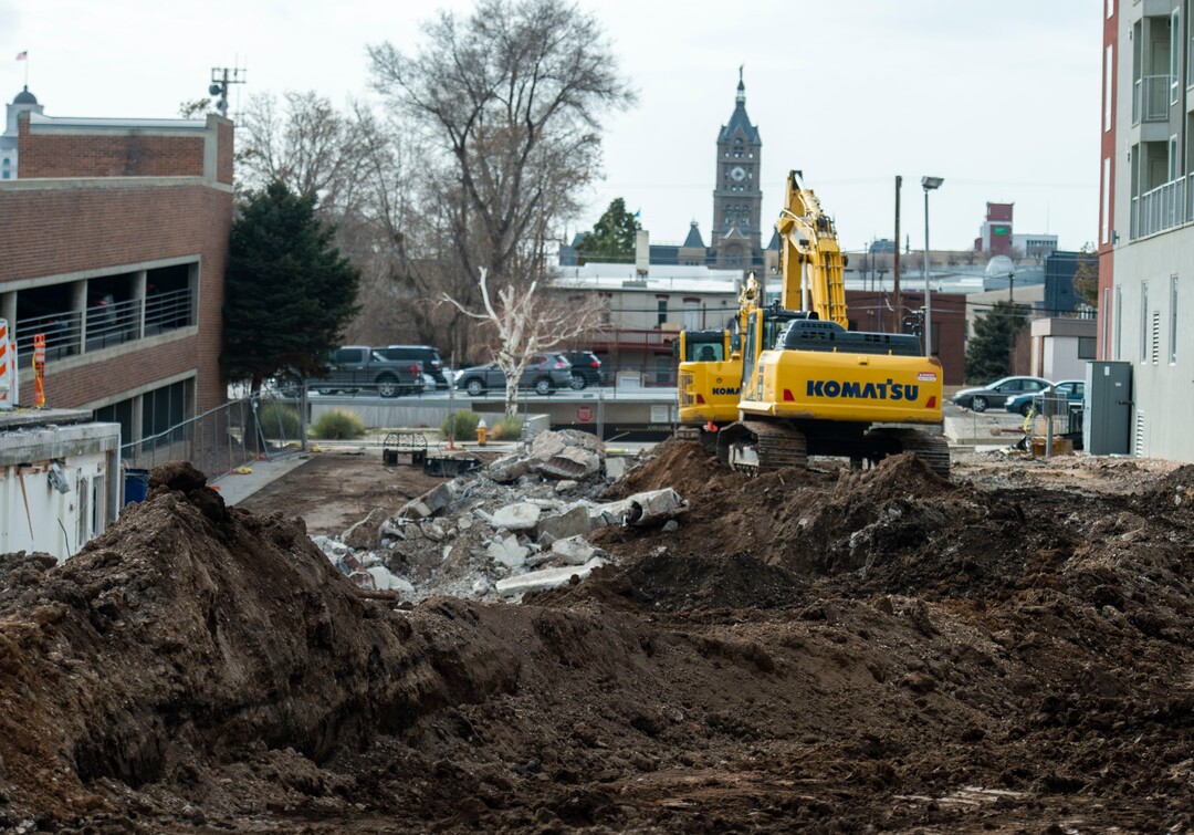 (Rick Egan  |  The Salt Lake Tribune)    Construction has started on the First Step House, on the latest phase of the First Step House Recovery Campus, at 440 South 500 East in Salt Lake City. Friday, March 1, 2019.