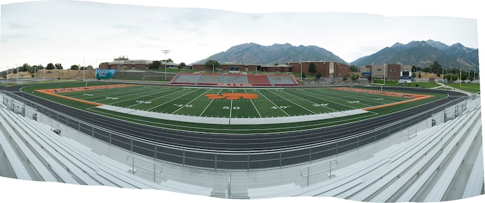 (Rick Egan  |  The Salt Lake Tribune)  Brighton football field, Wednesday, August 8, 2017.