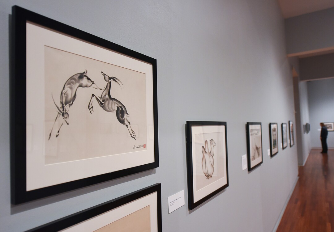 (Francisco Kjolseth  |  The Salt Lake Tribune)   The Utah Museum of Fine Art hosts "Chiura Obata: An American Modern," major touring retrospective of Japanese-American artist (1885-1975), whose work captured Western landscapes and his time at the Topaz War Relocation Center (internment camp) during World War II. Exhibit opens Friday, May 25.