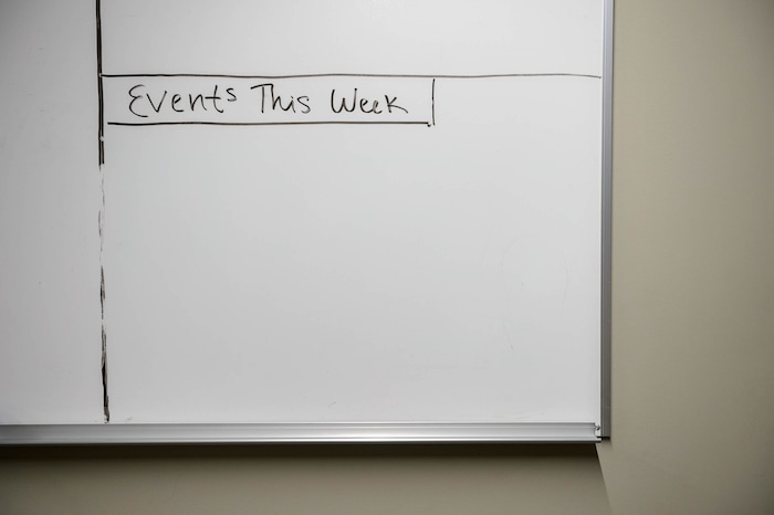(Trent Nelson  |  The Salt Lake Tribune) A whiteboard at the Murray Boys & Girls Club on Thursday, May 14, 2020. The Boys & Girls Club has moved activities online for all of their members. Teens are meeting via zoom and the club is using Facebook to post activity videos for younger kids.