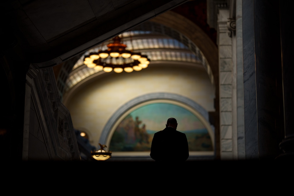 (Trent Nelson | The Salt Lake Tribune) The Utah Capitol in Salt Lake City on Wednesday, Feb. 28, 2024. The Utah Legislature will host a special session on Wednesday in hopes of amending the Utah Constitution.