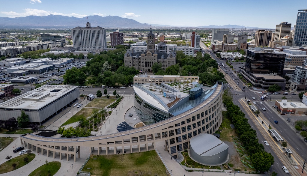 (Francisco Kjolseth | The Salt Lake Tribune) Salt Lake City’s Main Library is pictured in May. On Sept. 28, the library system's Board of Directors announced an investigation into the system's policies, disciplinary actions and internal complaints over the past year.