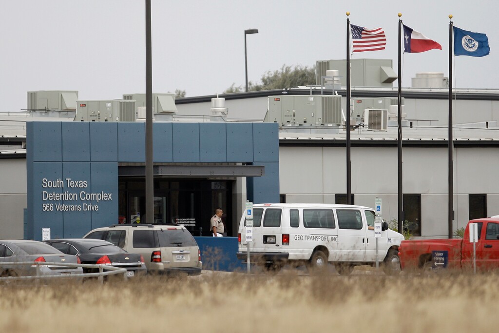 (Eric Gay | AP Photo) This Feb. 10, 2009 photo shows the South Texas Detention Center is seen in Pearsall, Texas. An 18-year-old who was born in the U.S. has been released from immigration custody after wrongfully being detained for more than three weeks. Francisco Erwin Galicia left a U.S. Immigration and Customs Enforcement detention center in Pearsall, Texas, on Tuesday, July 23, 2019.