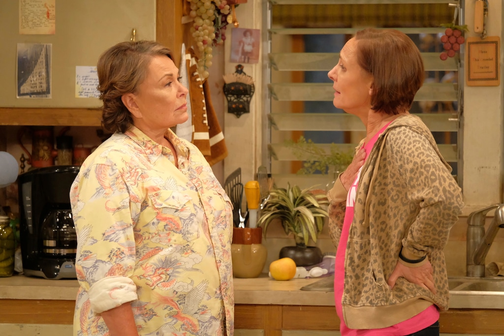 Roseanne Barr, left, and Laurie Metcalf appear in a scene from the reboot of the popular comedy series "Roseanne."  18.4 million viewers tuned in for its premiere. (Adam Rose/ABC via AP)