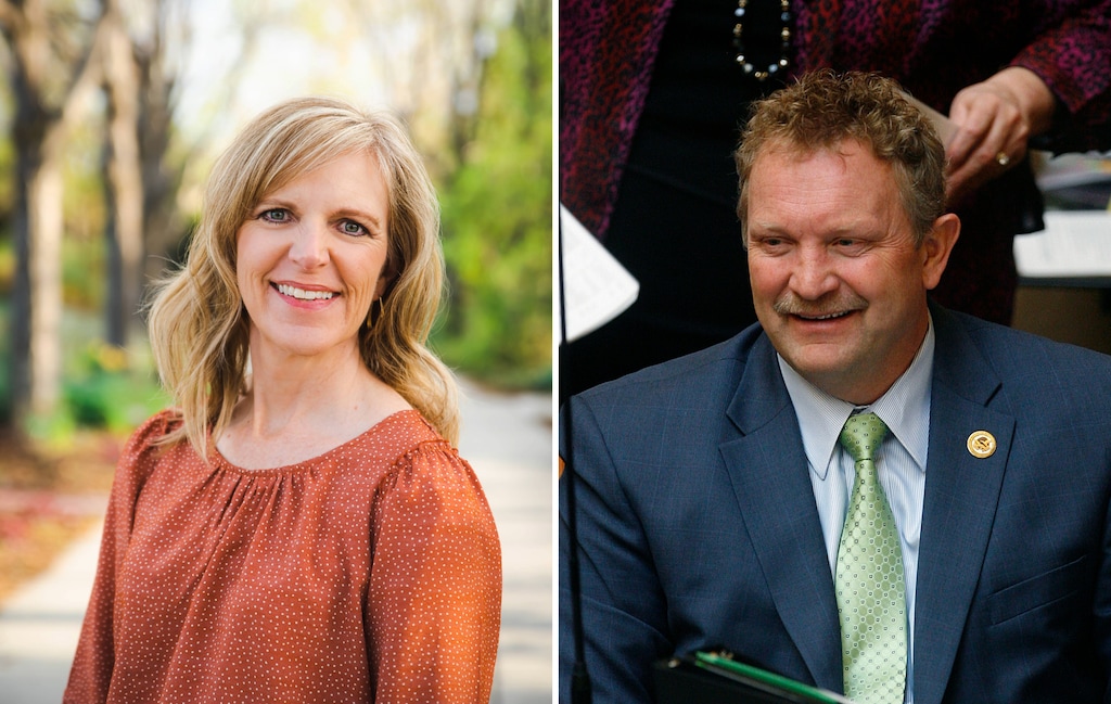 (Miller campaign; The Salt Lake Tribune) Tracy Miller, left, and Rich Cunningham, candidates for the GOP nomination for House District 45.