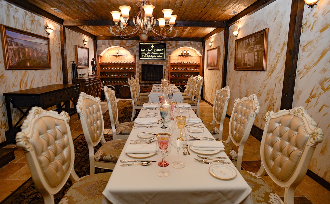 (Francisco Kjolseth  |  The Salt Lake Tribune) La Trattoria di Francesco, the newest Italian concept from the Sicilia Mia chain of restaurants, has private rooms available for customers.