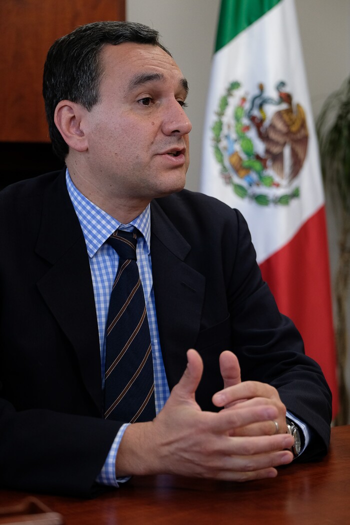 (Francisco Kjolseth  |  The Salt Lake Tribune)  Jos V. Borjn the Consul of Mexico in Utah talks about the efforts being made for DACA recipients following the announcement by President Trump that he would rescind the program for immigrant youth. The consulate is offering free legal advice to DACA recipients, particularly the ones who need to renew it by the Oct. 5 deadline, and is covering the cost of the renewal. 