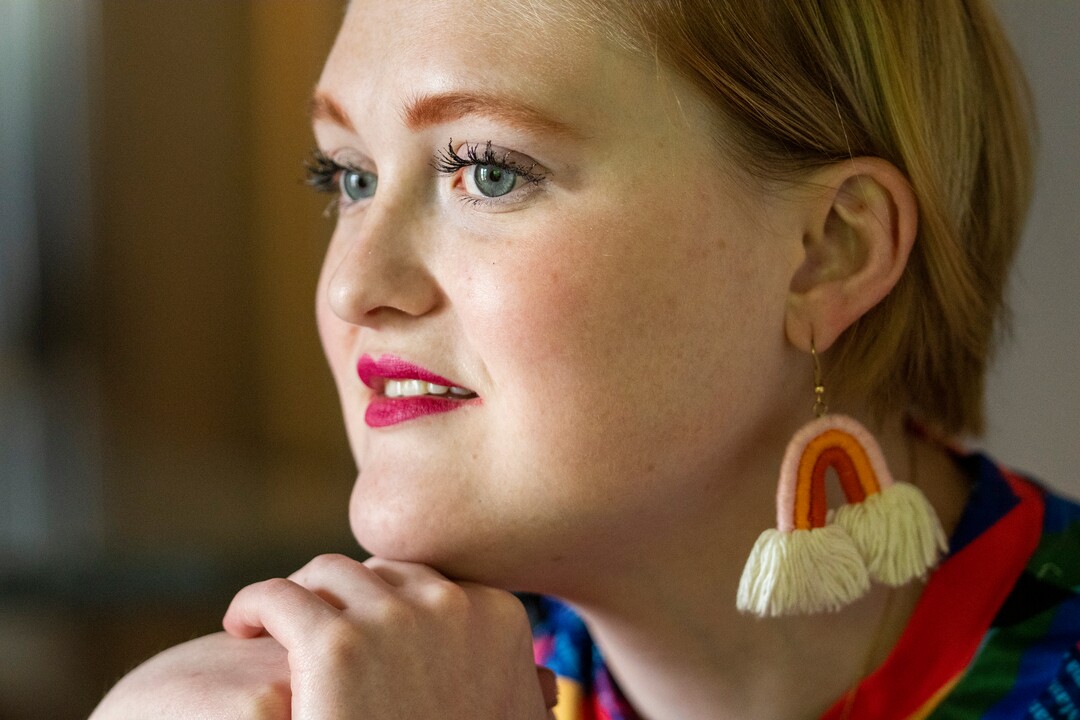 (Rick Egan | The Salt Lake Tribune)  Gracelyn Wilkinson talks about how she feels helping others overcome their difficulties, on Tuesday, July 19, 2022.