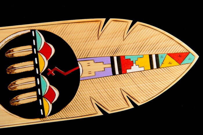 (Trent Nelson | The Salt Lake Tribune)  A detail of work by Hopi artist Randy Dukepoo at the fifth annual Indian Art Market at the Natural History Museum of Utah in Salt Lake City, Sunday October 15, 2017.