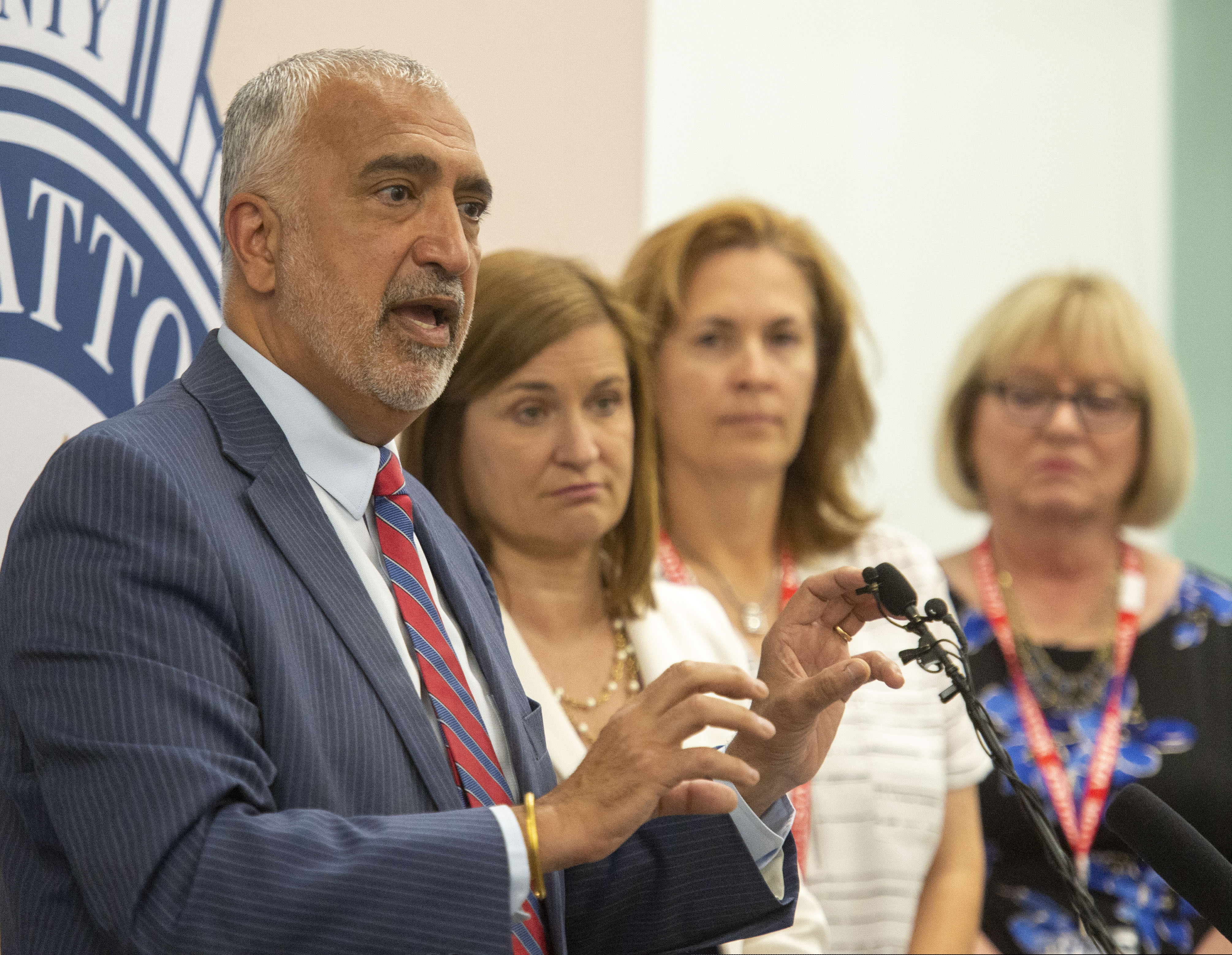 (Rick Egan | Tribune file photo) Salt Lake County District Attorney Sim Gill talks about the new Diversion program for low-level offenders, during a news conference at the Salt Lake County District Attorney's Building, in Salt Lake City on July 30, 2019.