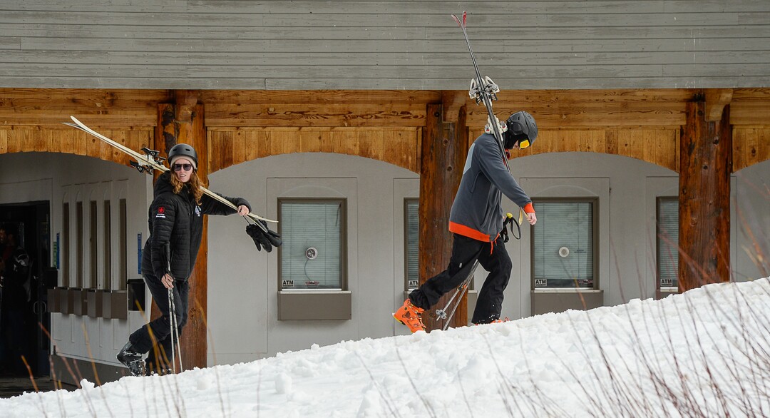 (Francisco Kjolseth  |  The Salt Lake Tribune)  With recent snowfall combined with extensive snowmaking, Brighton Resort opens for the season on Tuesday, Nov. 21, 2017.  Offering a base averaging between 10-20 inches on 3 runs serviced by 2 lifts, “Top to Bottom” skiing and snowboarding begins for snow enthusiasts ready for the season.