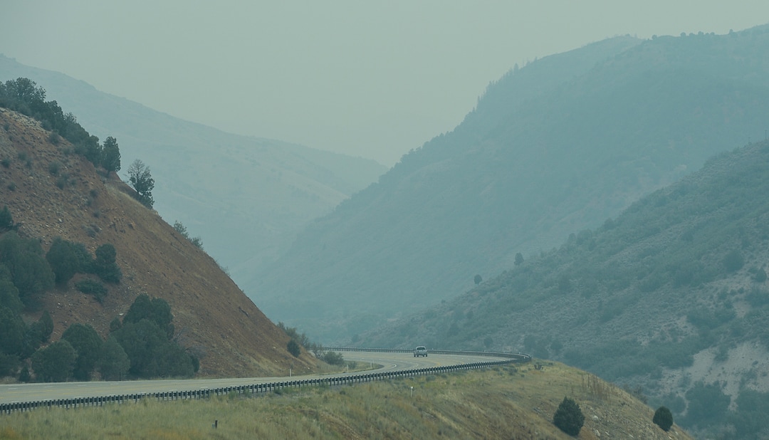 (Francisco Kjolseth  |  The Salt Lake Tribune)  Thick smoke envelopes Spanish Fork Canyon as crews continue to battle the Coal Hollow Fire near Highway 6 on Saturday, Aug. 11, 2018.