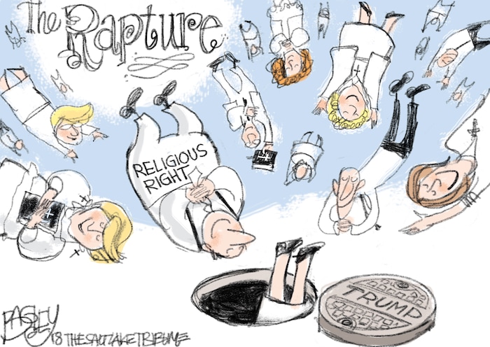 This Pat Bagley cartoon appears in The Salt Lake Tribune on Wednesday, Jan. 17, 2018.