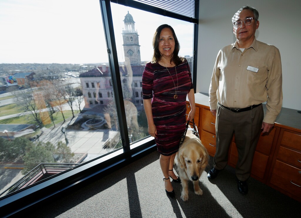 (David Zalubowski | AP) In this Friday, Dec. 13, 2019, photograph, Colorado Springs, Colo., council members Yolanda Avila and Andres Pico are shown in a city office in Colorado Springs, Colo. Hispanic voters are heavily Democratic but Hispanic men are more likely to vote Republican than Hispanic women. This gender gap is roughly the same size as the one among white voters. Avila and Pico are friends who sit next to each other on the Colorado Springs' city council. But politically the two couldn't be further apart, Avila is a durable Democrat and Pico an unflinching Republican.