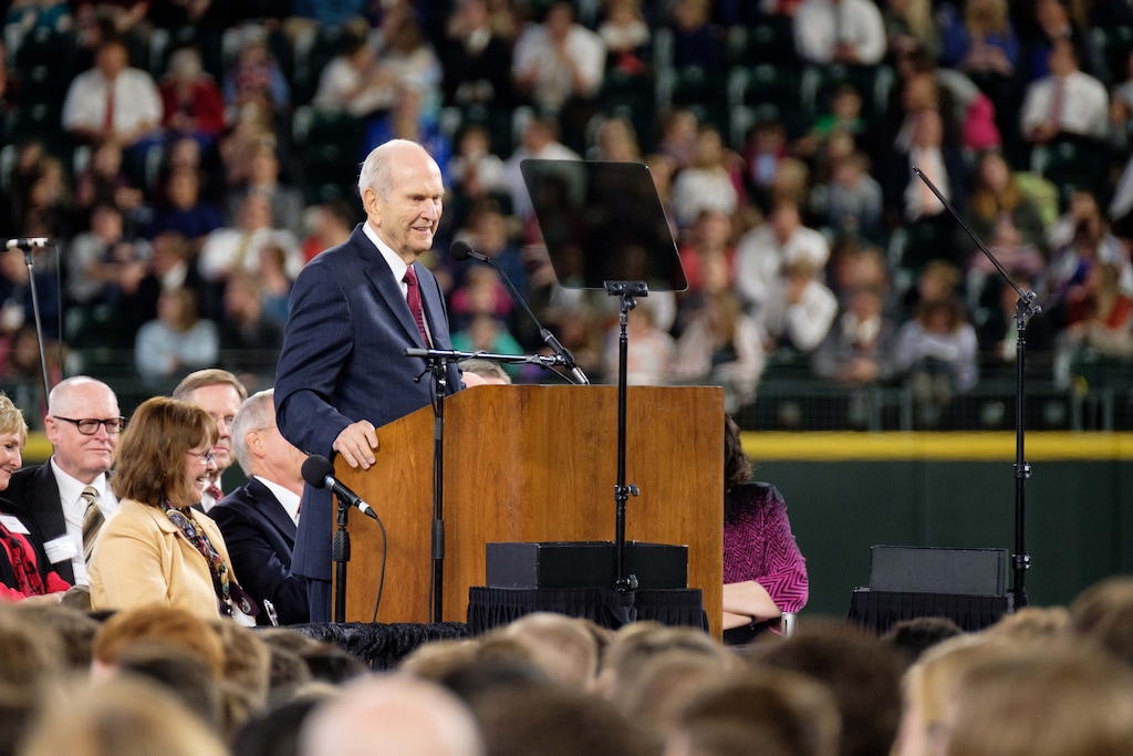 (Photo courtesy of The Church of Jesus Christ of Latter-day Saints)
President Russell M. Nelson of The Church of Jesus Christ of Latter-day Saints traveled to Seattle to deliver a message of love and encouragement to Latter-day Saints on Saturday, Sept. 15, 2018.