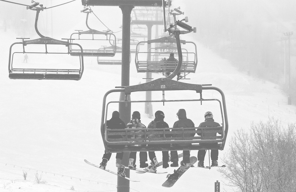 Francisco Kjolseth  |  Tribune file photo
Skiers and snowboarders ride the Payday lift at Park City Mountain Resort in 2012.