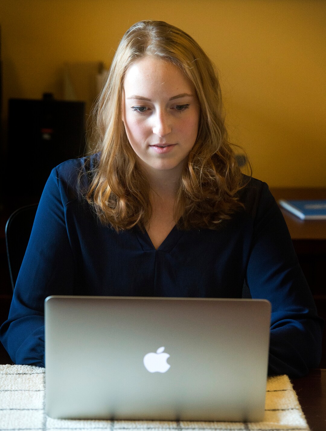 (Rick Egan  |  The Salt Lake Tribune)     Jackie Rosen, constituent services specialist in the Utah House of Representatives, works from her office in the State Capitol, Thursday, March 1, 2018.