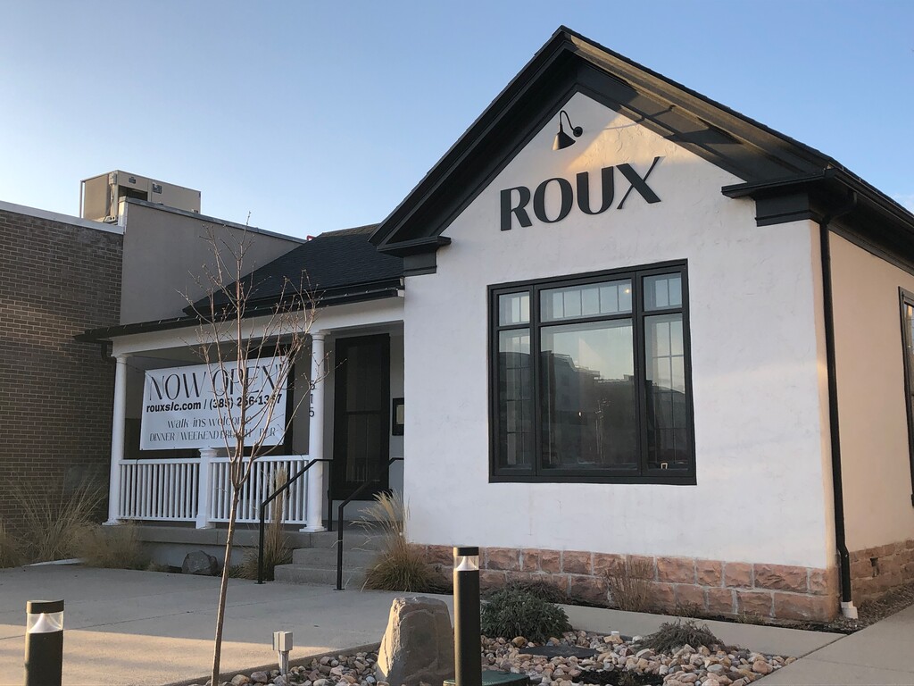 (Kolbie Peterson | The Salt Lake Tribune) Roux restaurant, at 515 E. 300 South in Salt Lake City, is photographed on Friday, March 8, 2024.