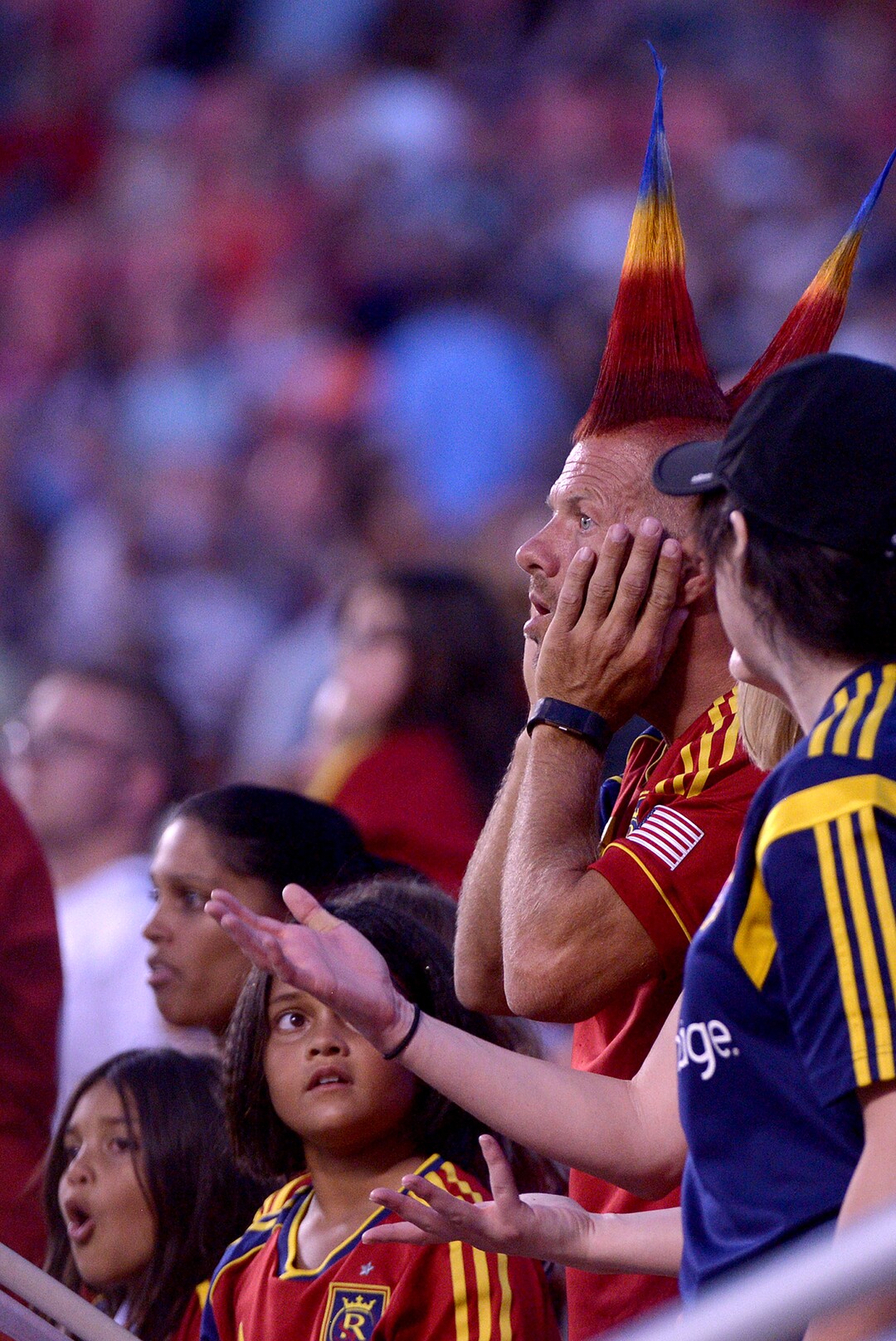 (Leah Hogsten  |  The Salt Lake Tribune) Real Salt Lake midfielder Luis Silva (20) fires off a goal to Colorado Rapids goalkeeper Tim Howard (1) but Silva was called offsides.   Real Salt Lake are 2-0 against the Colorado Rapids for the Rocky Mountain Cup at Rio Tinto Stadium, Saturday, August 26, 2017. 