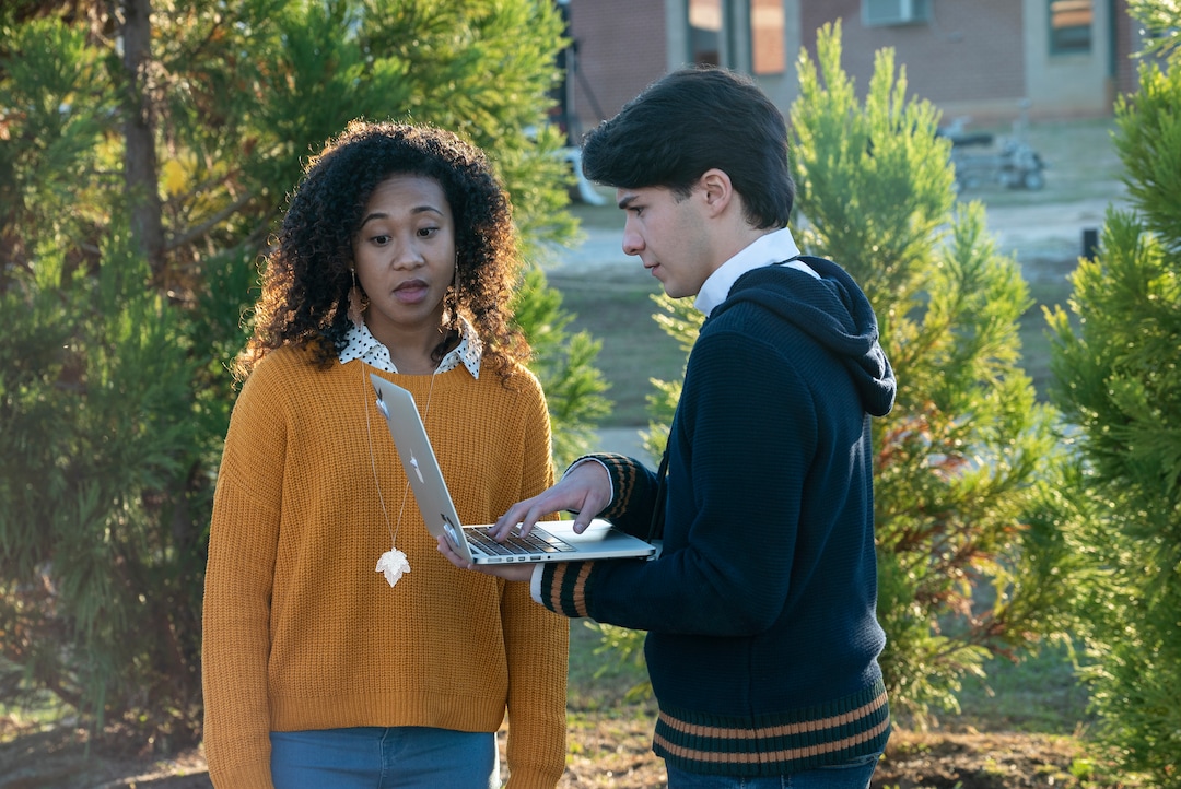 (Photo courtesy BYUtv) Sloan Morgan Siegel, right, stars as Dwight in BYUtv's new show "Dwight in Shining Armor."