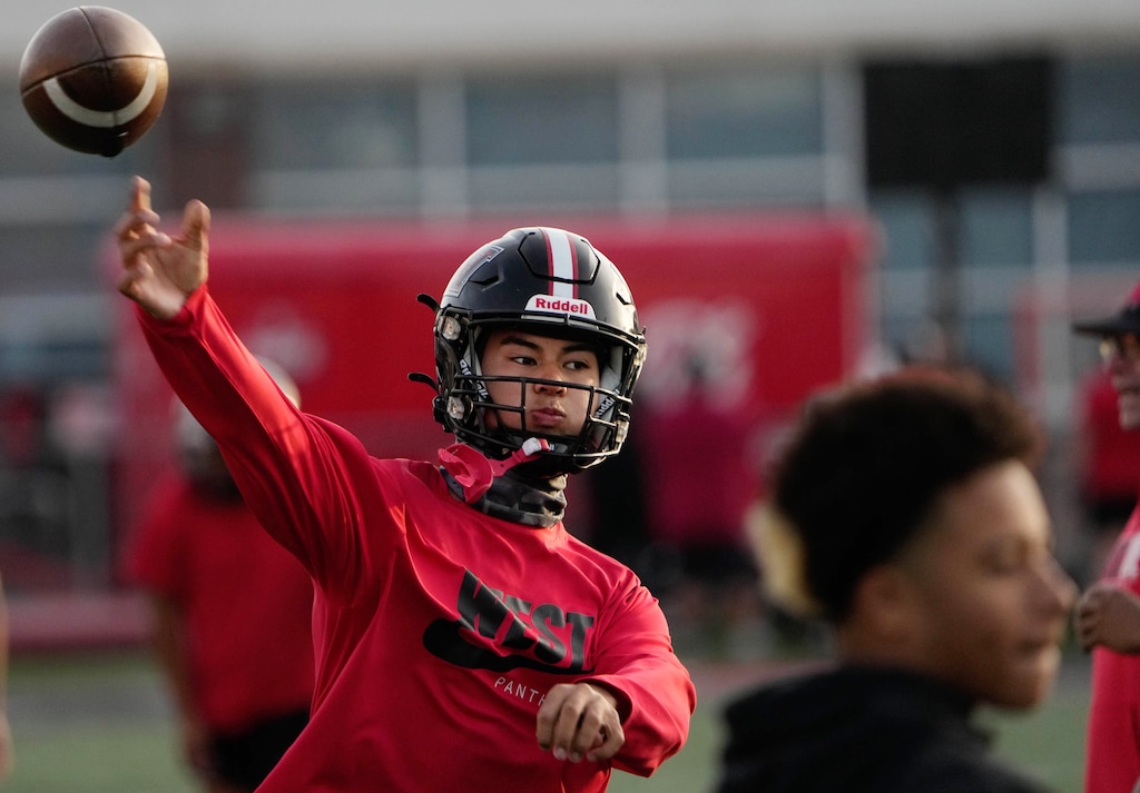 (Francisco Kjolseth | The Salt Lake Tribune) West High quarterback Kamden Lopati has committed to play for Kyle Whittingham at Michigan.