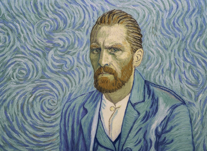 (Courtesy Good Deed Entertainment) Vincent Van Gogh (performed by Robert Gulaczyk) as seen in a self-portrait, in the animated drama "Loving Vincent," inspired by the paintings of Vincent Van Gogh.