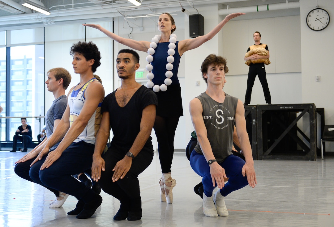 (Francisco Kjolseth  |  The Salt Lake Tribune)  Ballet West dancers present a 20-minute rehearsal performance of its upcoming "Le Chant du Rossignol," followed by a discussion of how to stage the 1925 production in a racially sensitive way.