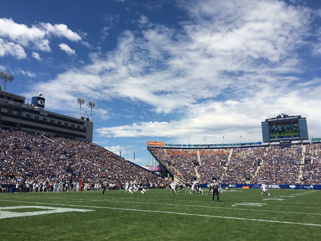 Chris Detrick  |  The Salt Lake Tribune BYU opens the 2017 against Portland State at LaVell Edwards Stadium in Provo.