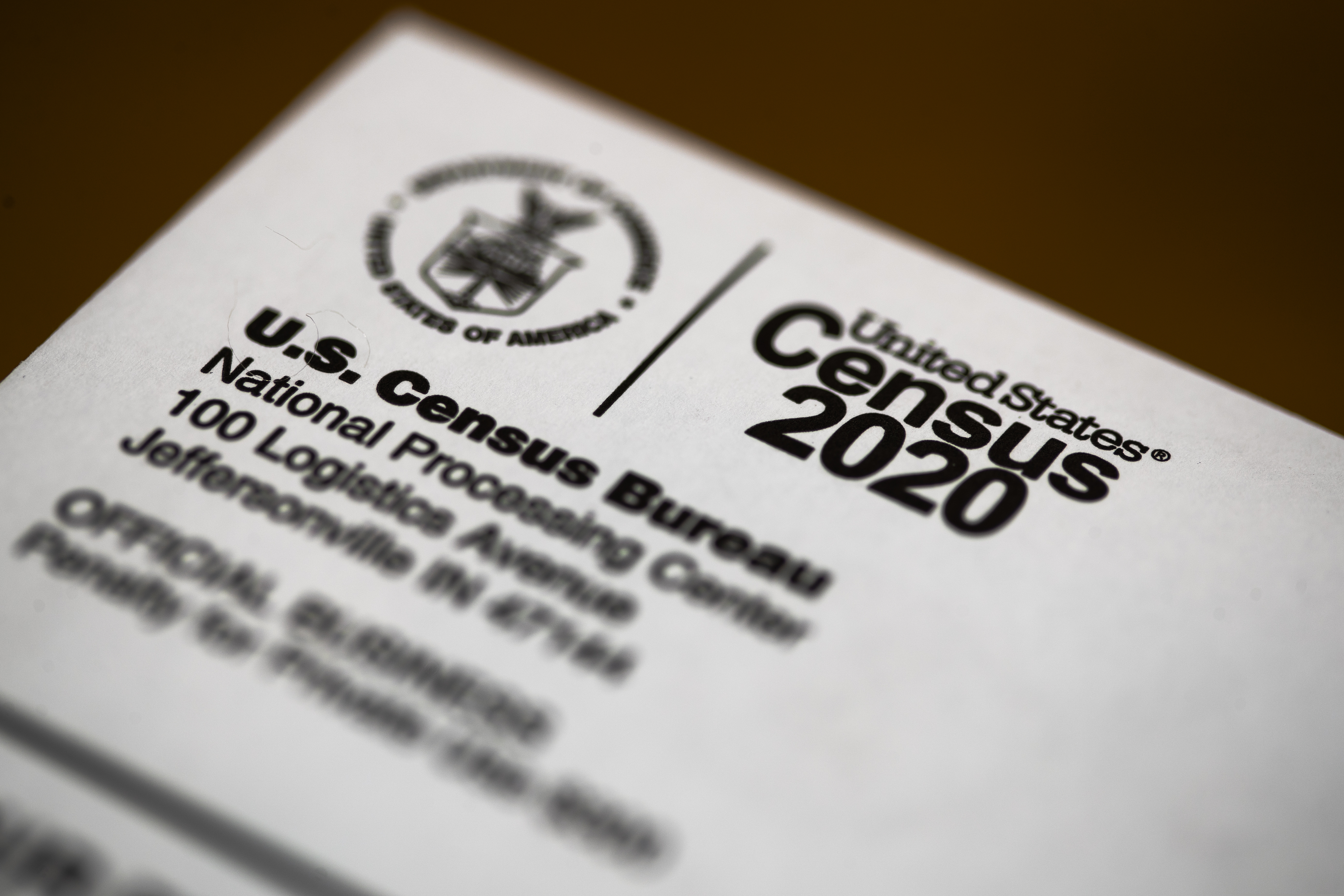 (Matt Rourke | AP file photo) This March 19, 2020, file photo, shows an envelope containing a 2020 census letter mailed to a U.S. resident. Salt Lake County says participation was up in the once-a-decade head counting.